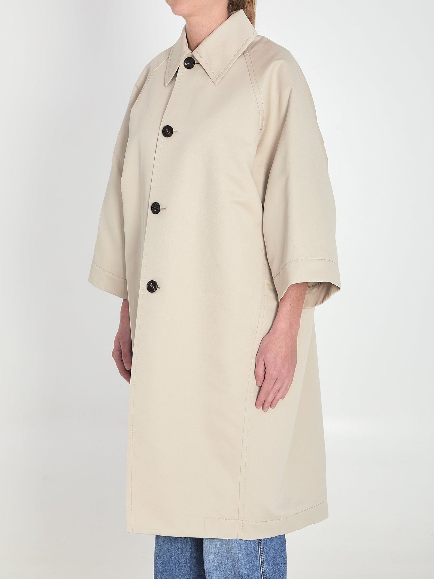 BOTTEGA VENETA Three-Quarter Sleeve Cocoon Jacket