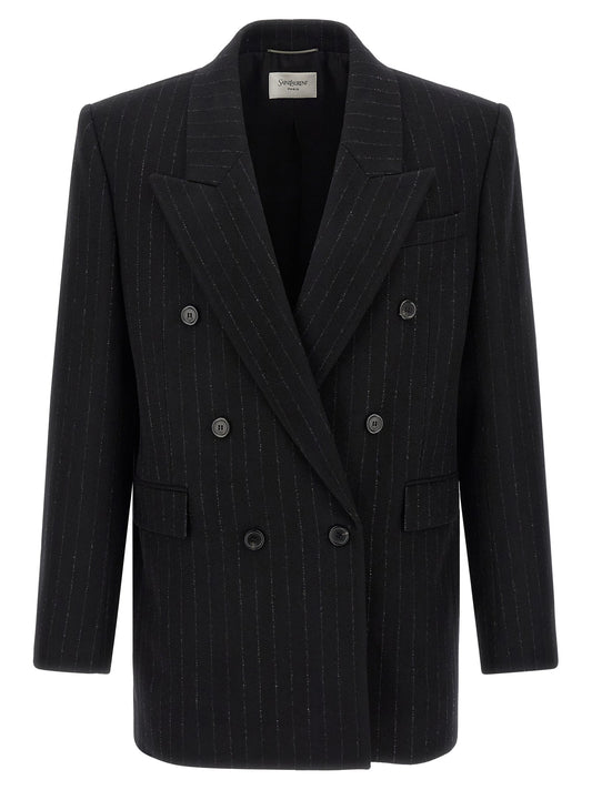 Saint Laurent Men Pinstripe Blazer