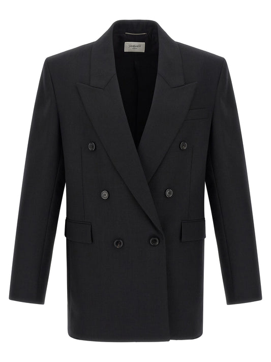 Saint Laurent Men Double-Breasted Blazer
