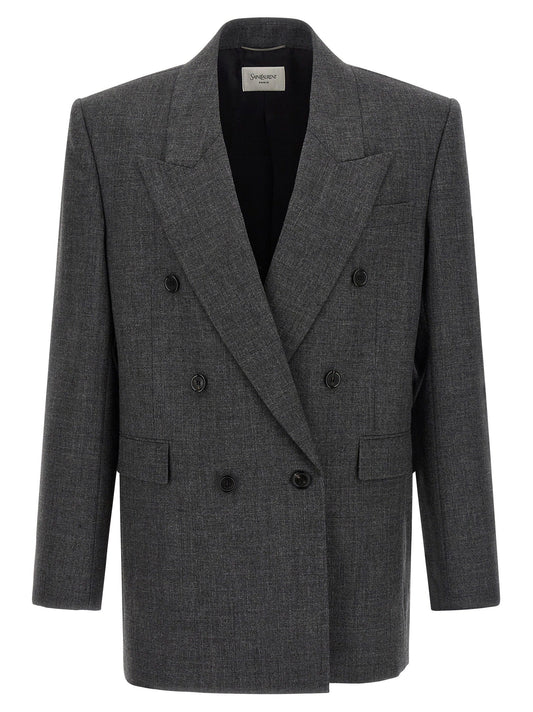 Saint Laurent Men Double-Breasted Blazer