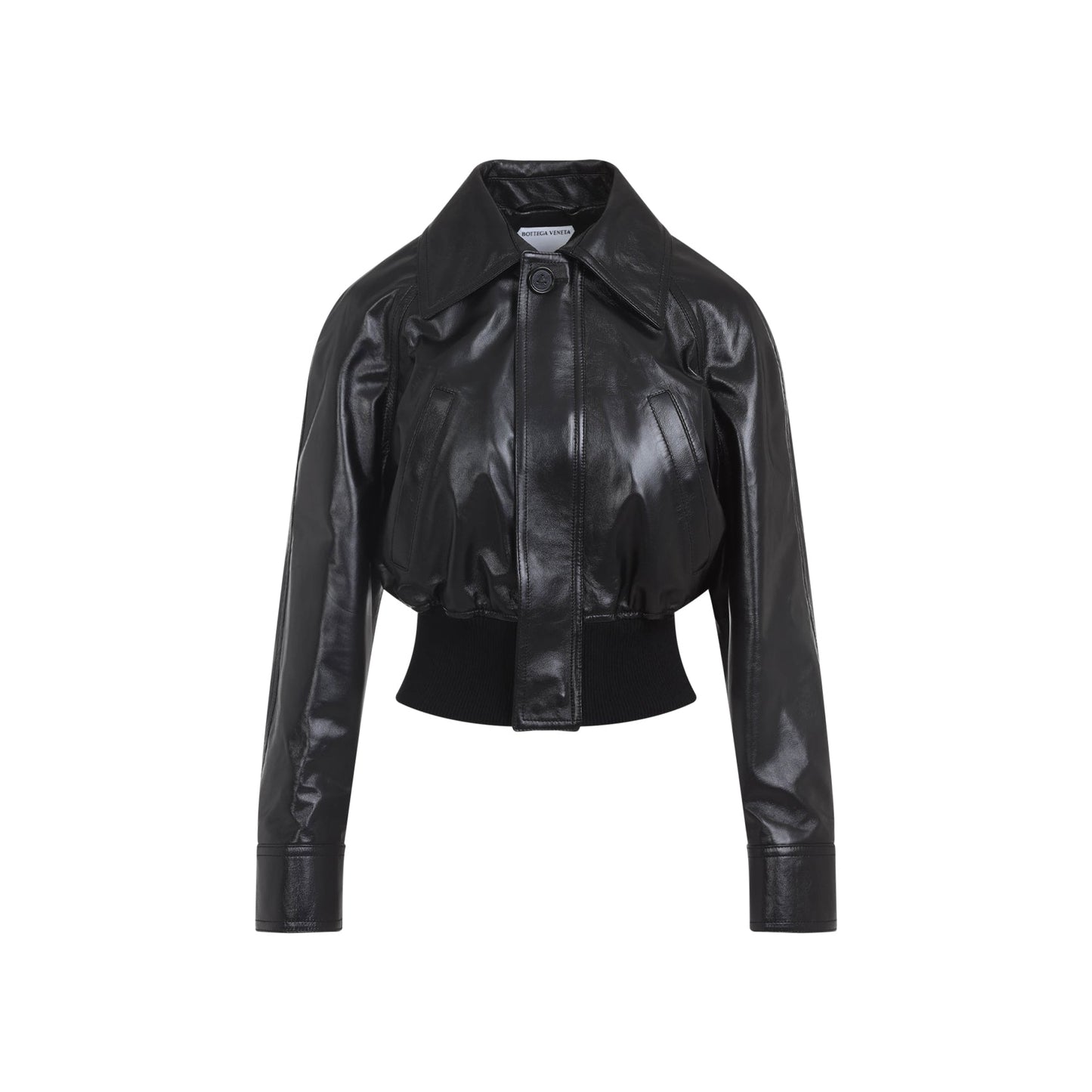 BOTTEGA VENETA Women's Lamb Skin Short Bomber Jacket