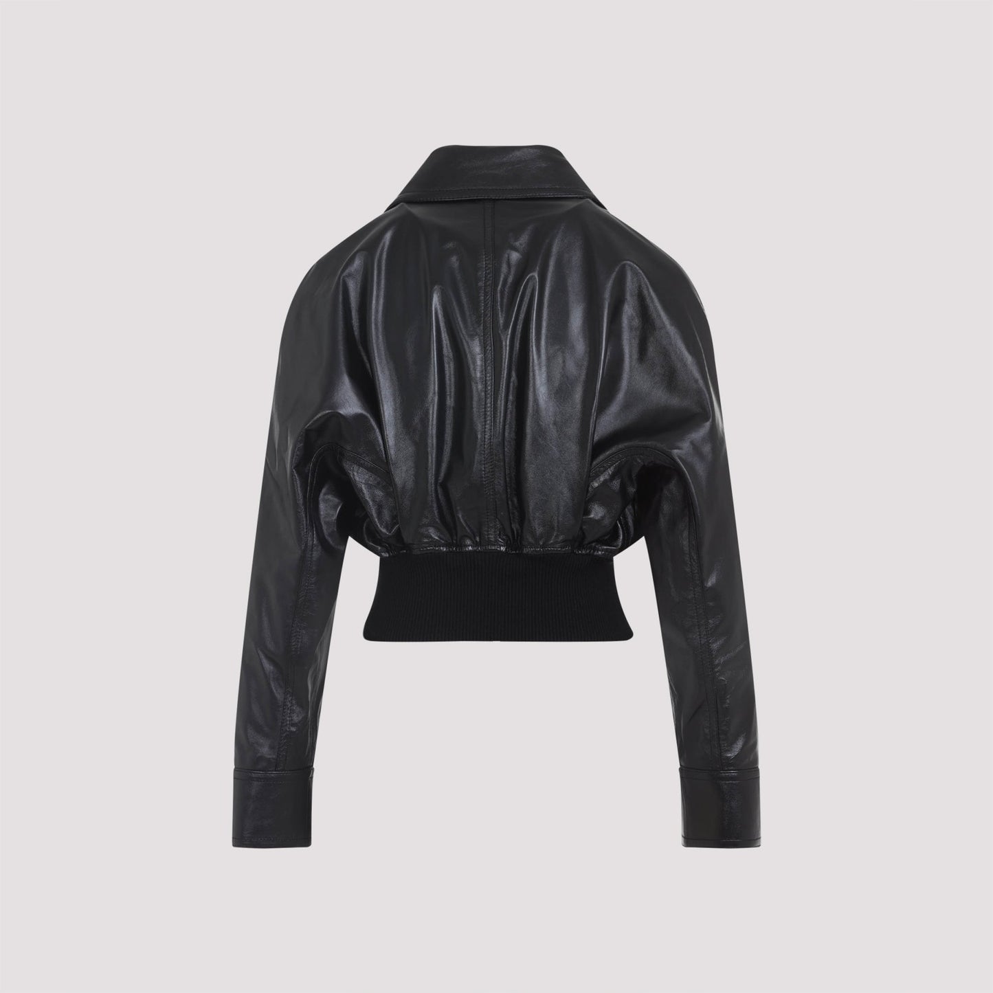 BOTTEGA VENETA Women's Lamb Skin Short Bomber Jacket