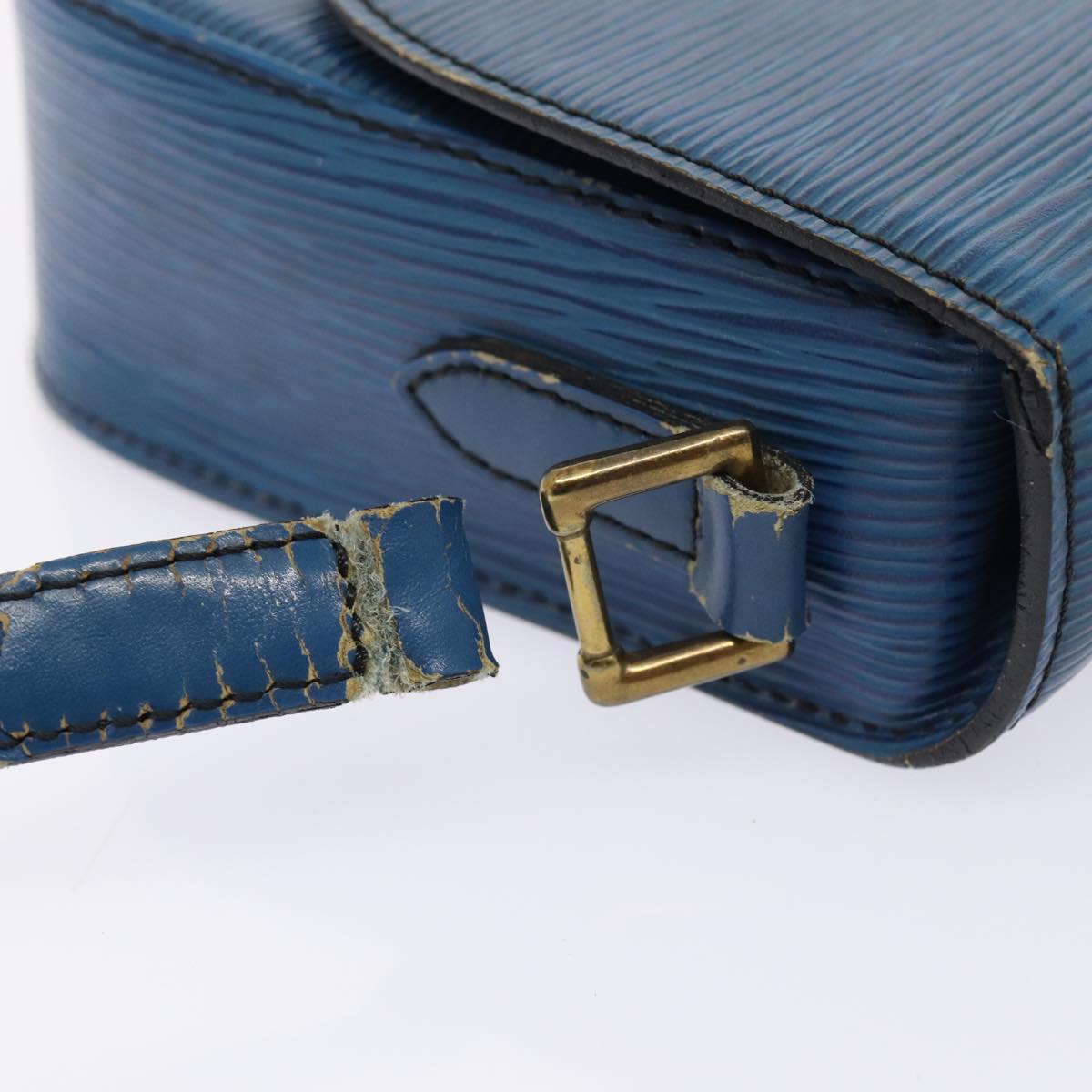 LOUIS VUITTON Epi Saint Cloud PM Shoulder Bag Blue M52195 LV 83534