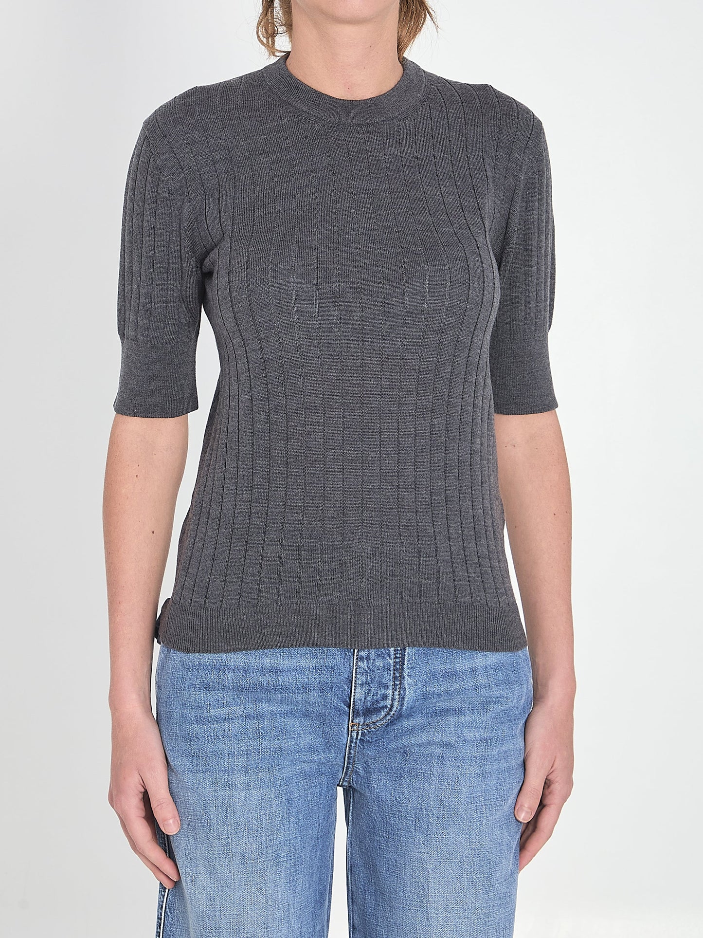 BOTTEGA VENETA Cotton Short Sleeve Sweater