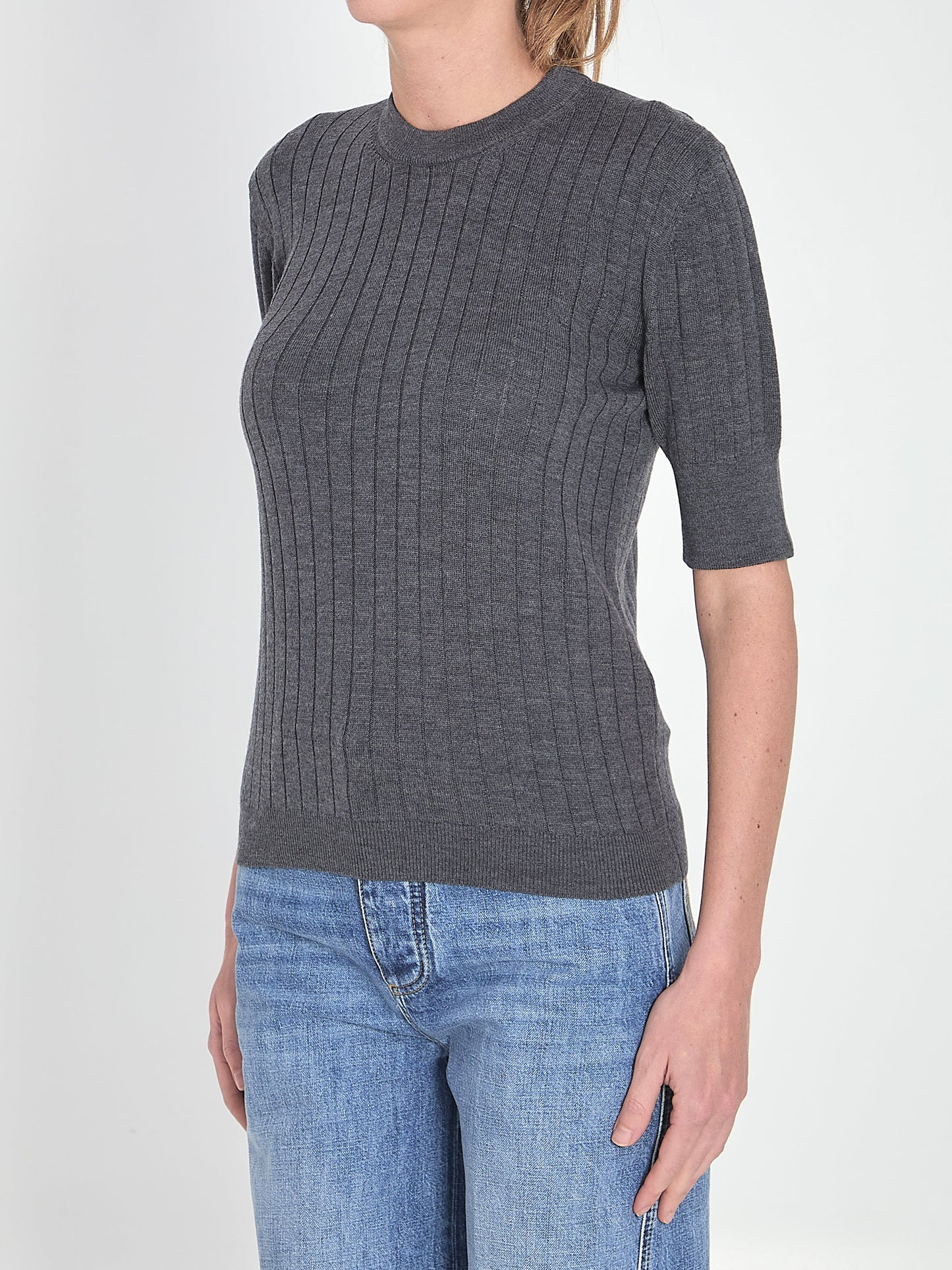 BOTTEGA VENETA Cotton Short Sleeve Sweater