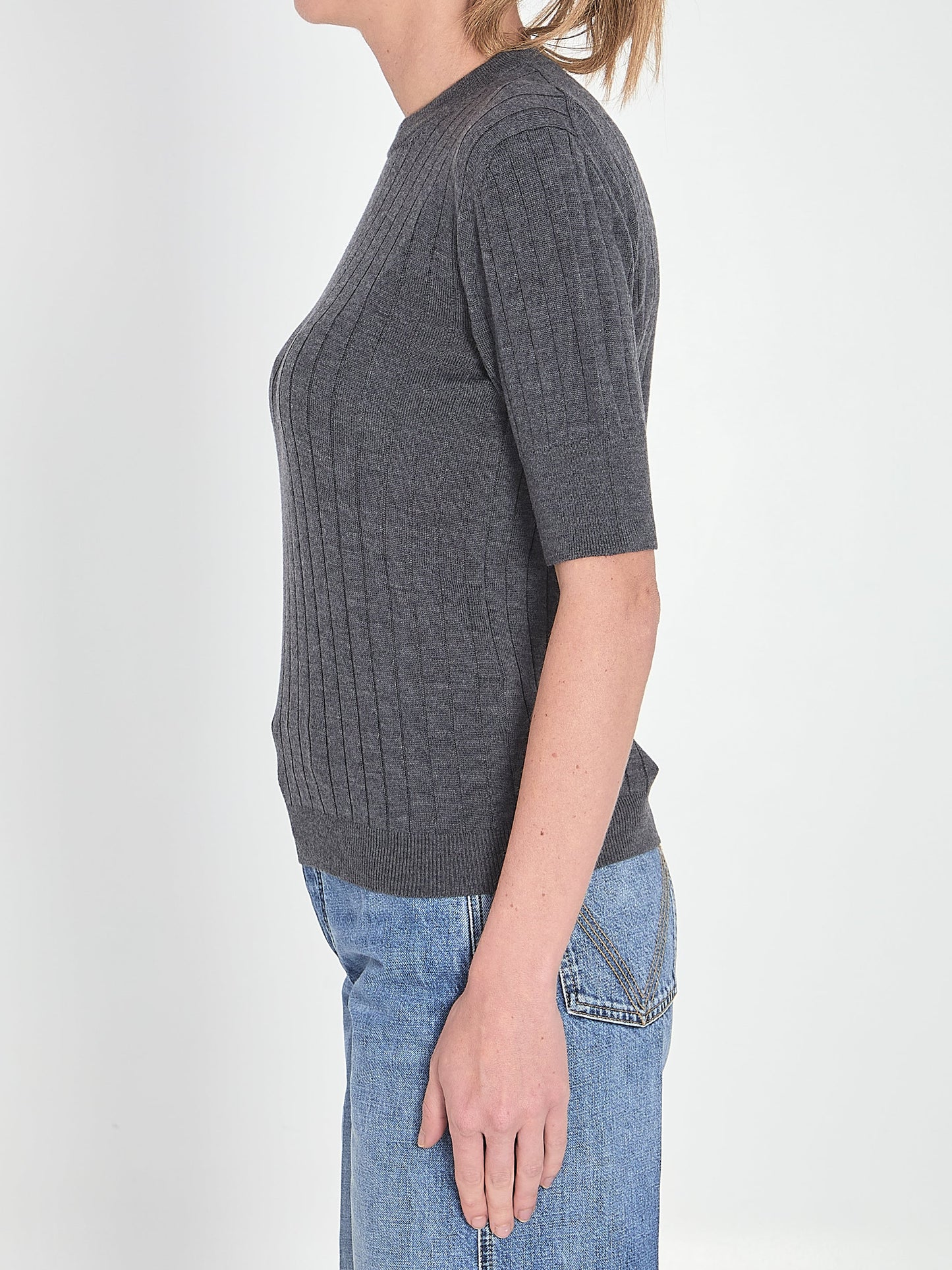 BOTTEGA VENETA Cotton Short Sleeve Sweater