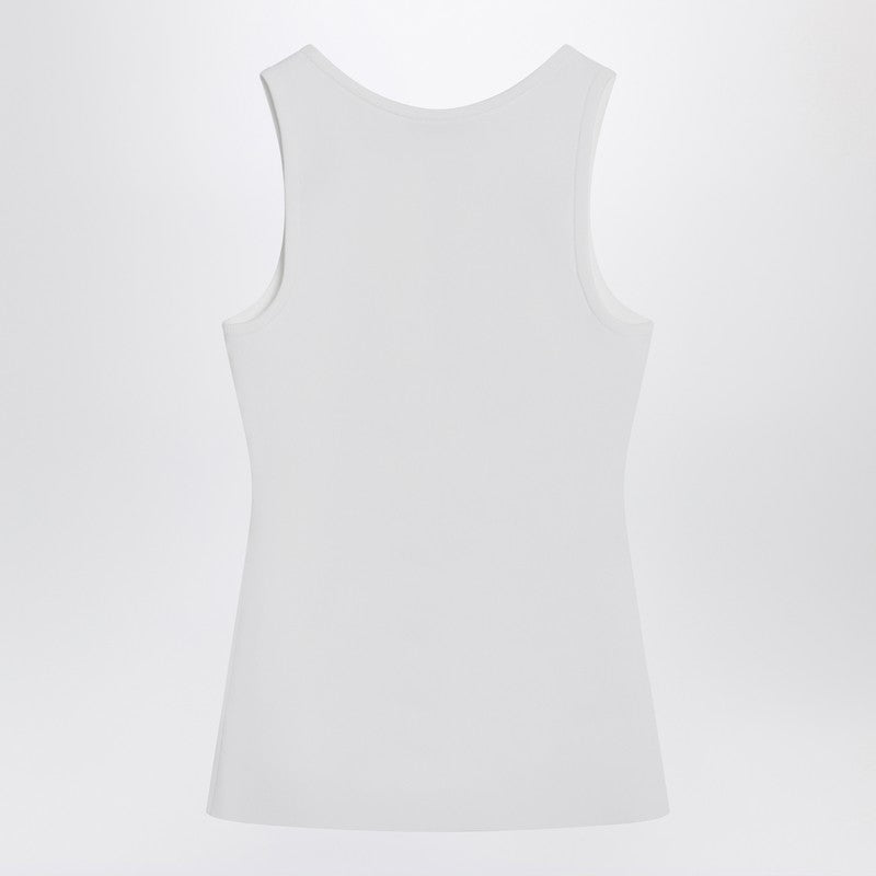 Balenciaga White Nano Bb Tank Top Women