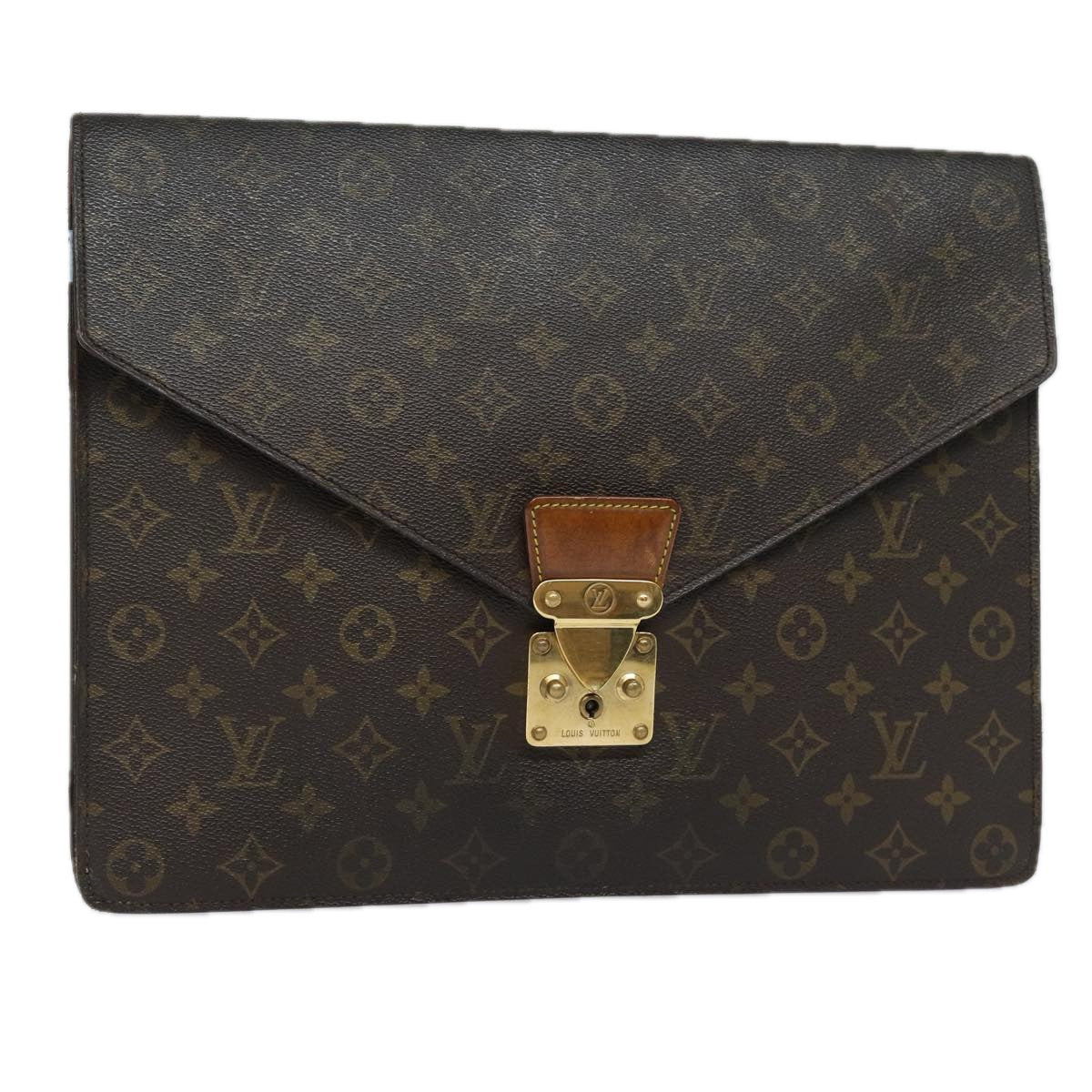 LOUIS VUITTON Monogram Porte Documents Senatur Briefcase M53335 LV 83552