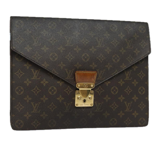 LOUIS VUITTON Monogram Porte Documents Senatur Briefcase M53335 LV 83552