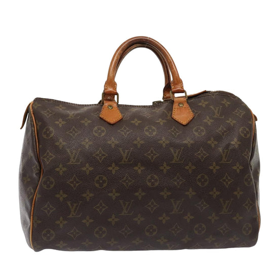 LOUIS VUITTON Monogram Speedy 35 Hand Bag M41524 LV 83556