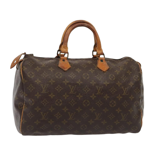 LOUIS VUITTON Monogram Speedy 35 Hand Bag M41524 LV 83557