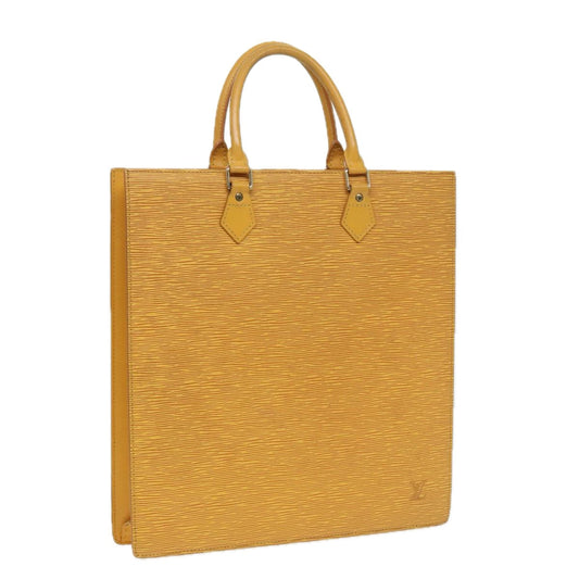 LOUIS VUITTON Epi Sac Plat Hand Bag Yellow M52079 LV 83565