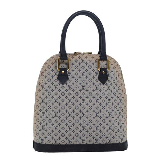 LOUIS VUITTON Monogram Mini Alma Haut Hand Bag Blue M92202 LV 83567