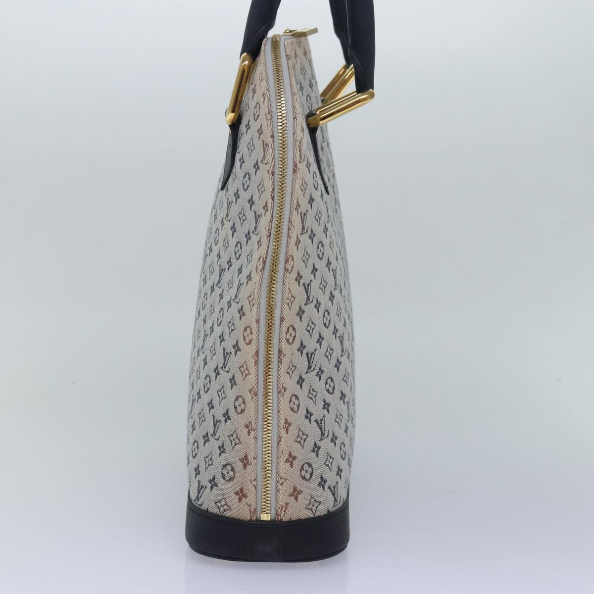 LOUIS VUITTON Monogram Mini Alma Haut Hand Bag Blue M92202 LV 83567