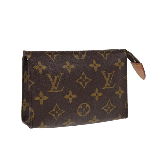 LOUIS VUITTON Monogram Poche Toilette 15 Pouch M47546 LV 83771