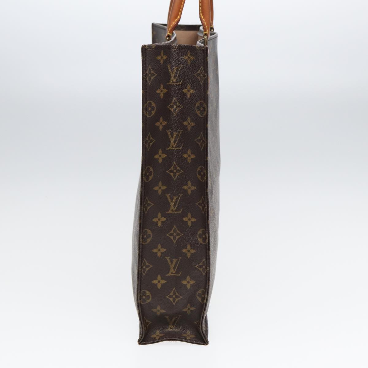LOUIS VUITTON Monogram Sac Plat Hand Bag M51140 LV 83776