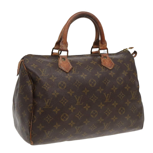 LOUIS VUITTON Monogram Speedy 30 Hand Bag M41526 LV 83800