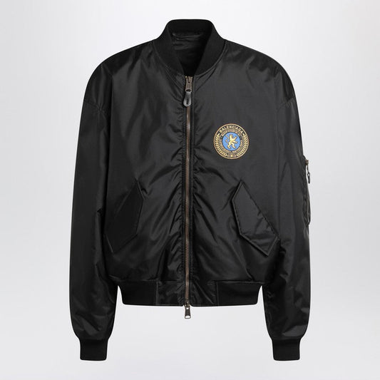 Balenciaga Black Nylon Uniform Merch Large Fit Bomber Men