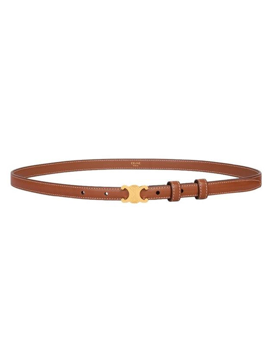 CELINE Teen Triomphe Calfskin Belt Tan