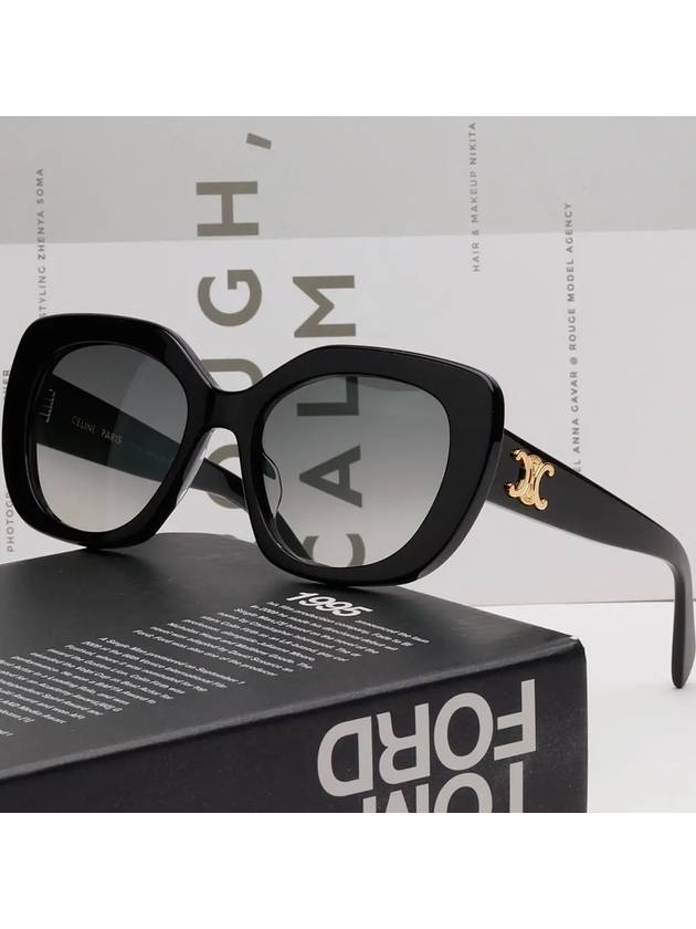 CELINE Eyewear Triomphe Square Sunglasses Black