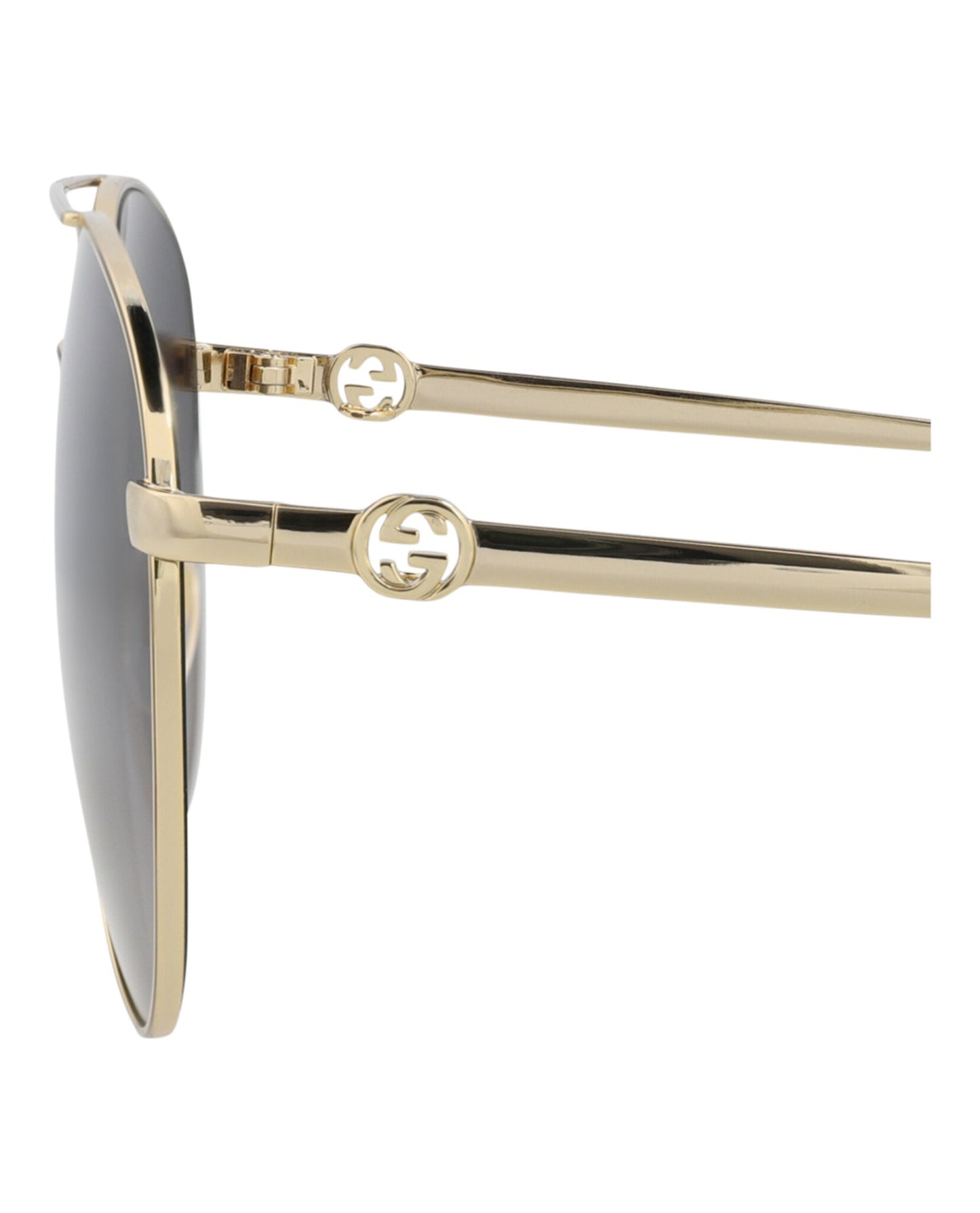 Aviator-Frame Metal Sunglasses