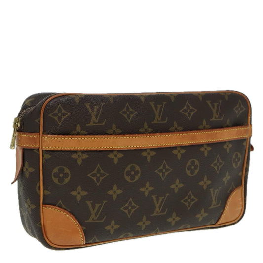 LOUIS VUITTON Monogram Compiegne 28 Clutch Bag M51845 LV 84002