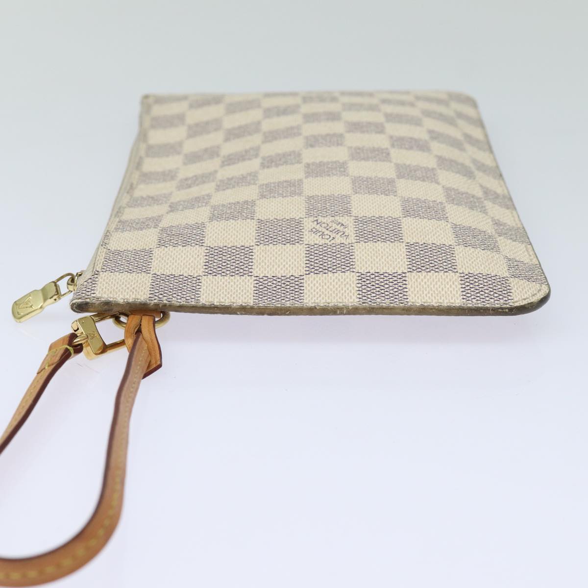 LOUIS VUITTON Damier Azur Neverfull MM Pouch Pouch LV 84019