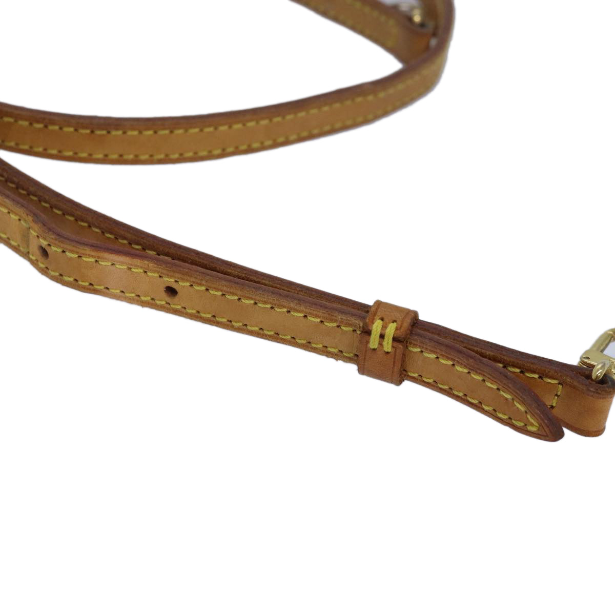 LOUIS VUITTON Adjustable Shoulder Strap Leather 36.2""-43.3"" Beige 84027