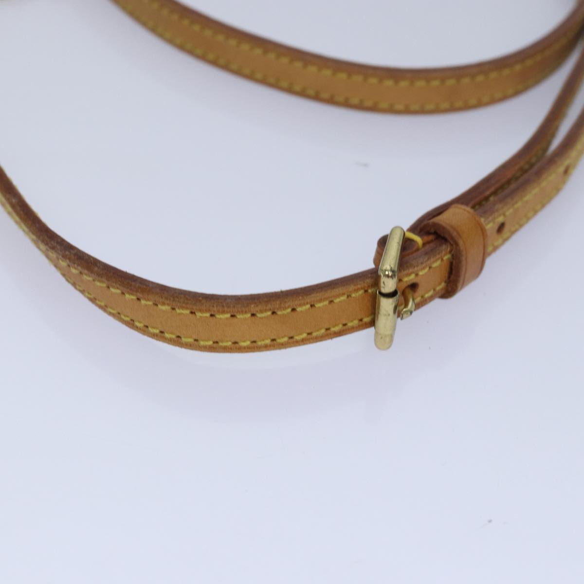 LOUIS VUITTON Adjustable Shoulder Strap Leather 36.2""-43.3"" Beige 84027