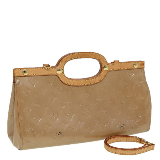 LOUIS VUITTON Vernis Roxbury Drive Hand Bag 2Way Noisette M91391 LV 84043