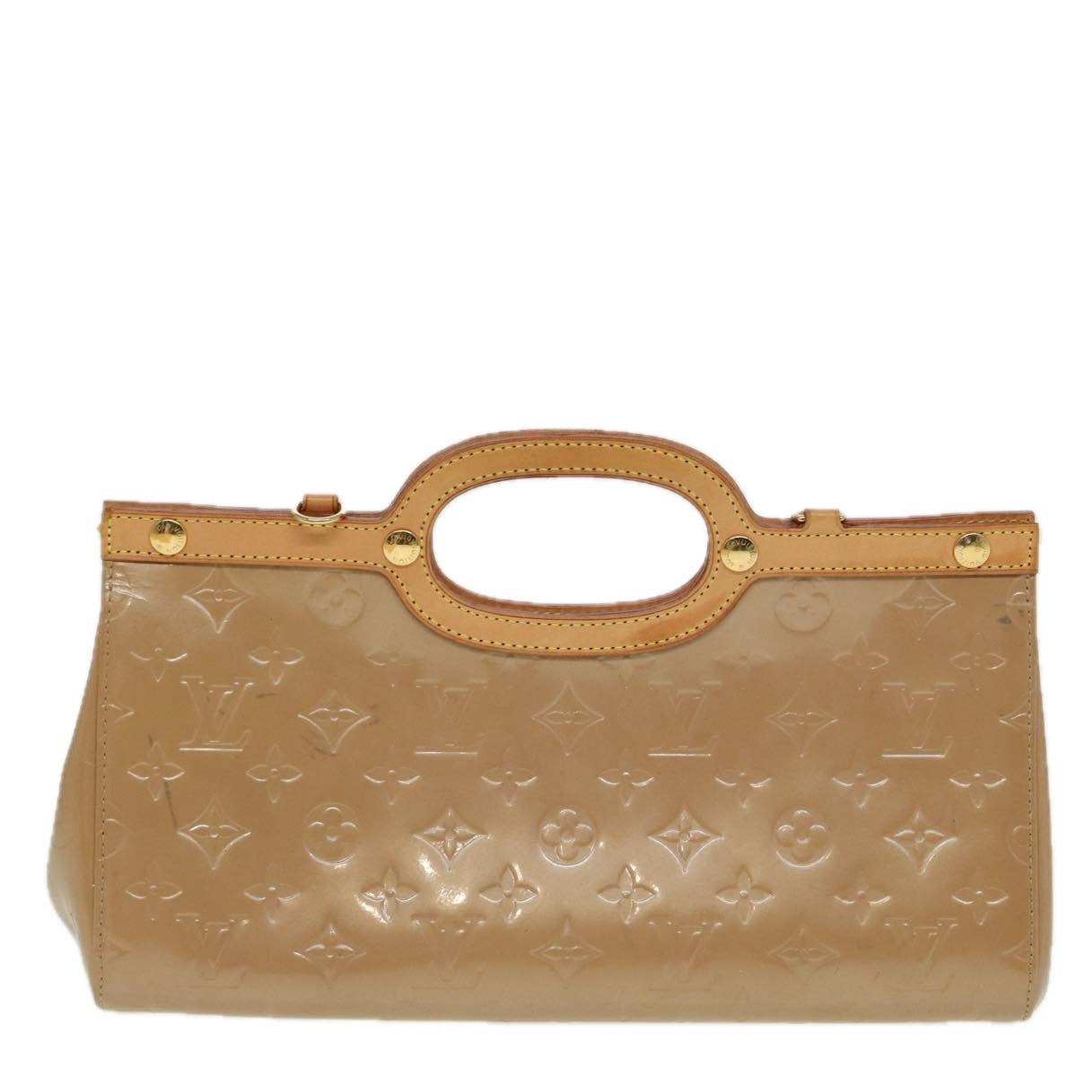 LOUIS VUITTON Vernis Roxbury Drive Hand Bag 2Way Noisette M91391 LV 84043