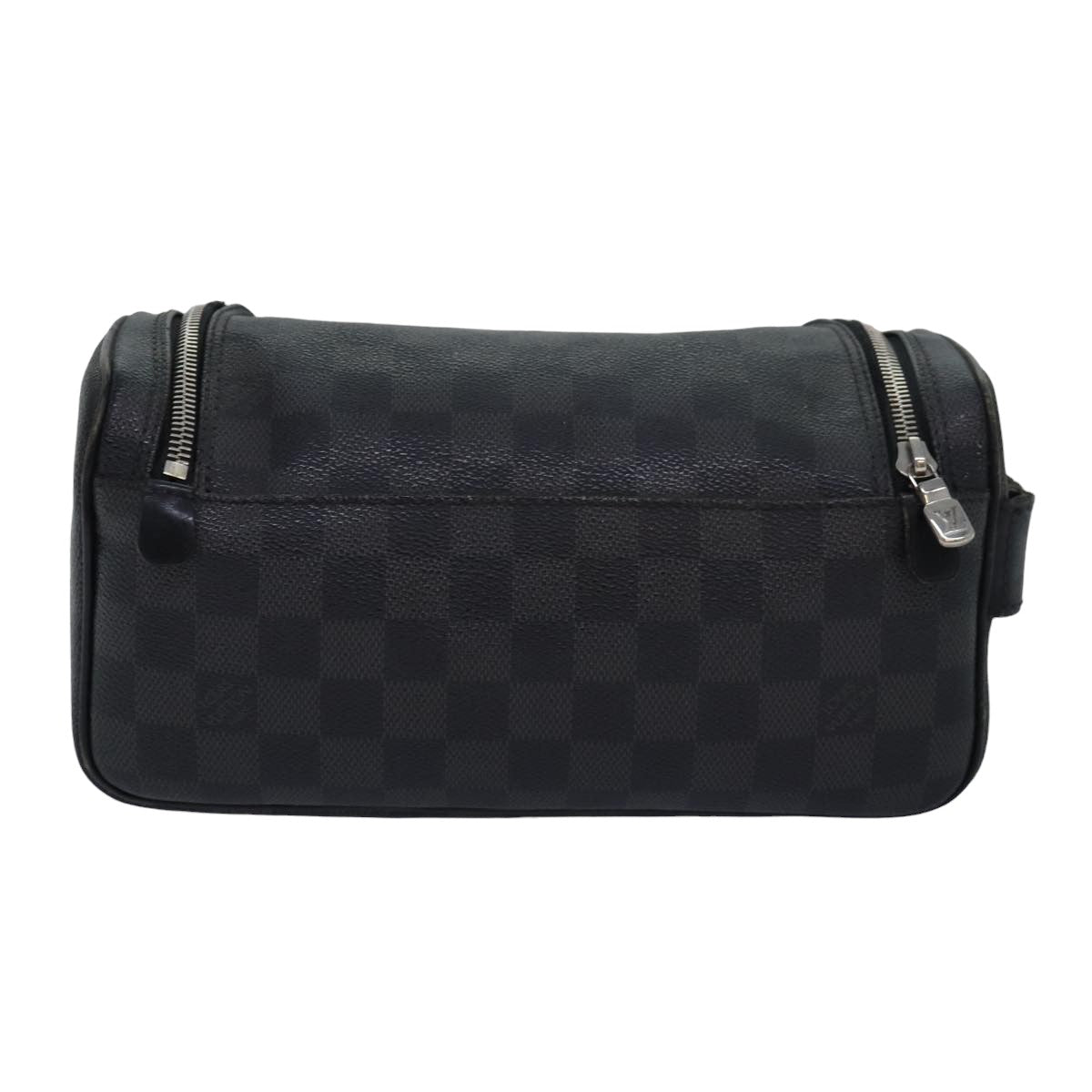 LOUIS VUITTON Damier Graphite C Cracking pouch Clutch Bag N47625 LV 84052