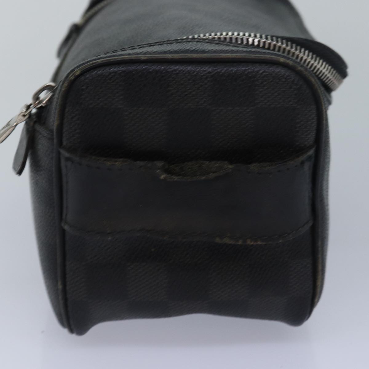 LOUIS VUITTON Damier Graphite C Cracking pouch Clutch Bag N47625 LV 84052