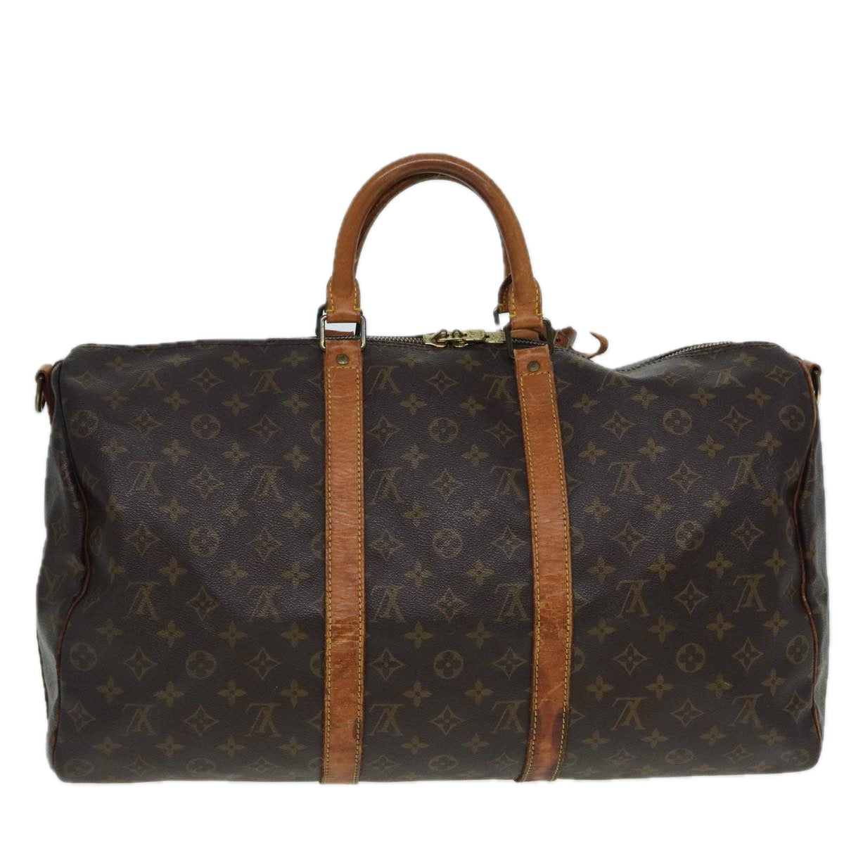 LOUIS VUITTON Monogram Keepall Bandouliere 50 Boston Bag M41416 LV 84058