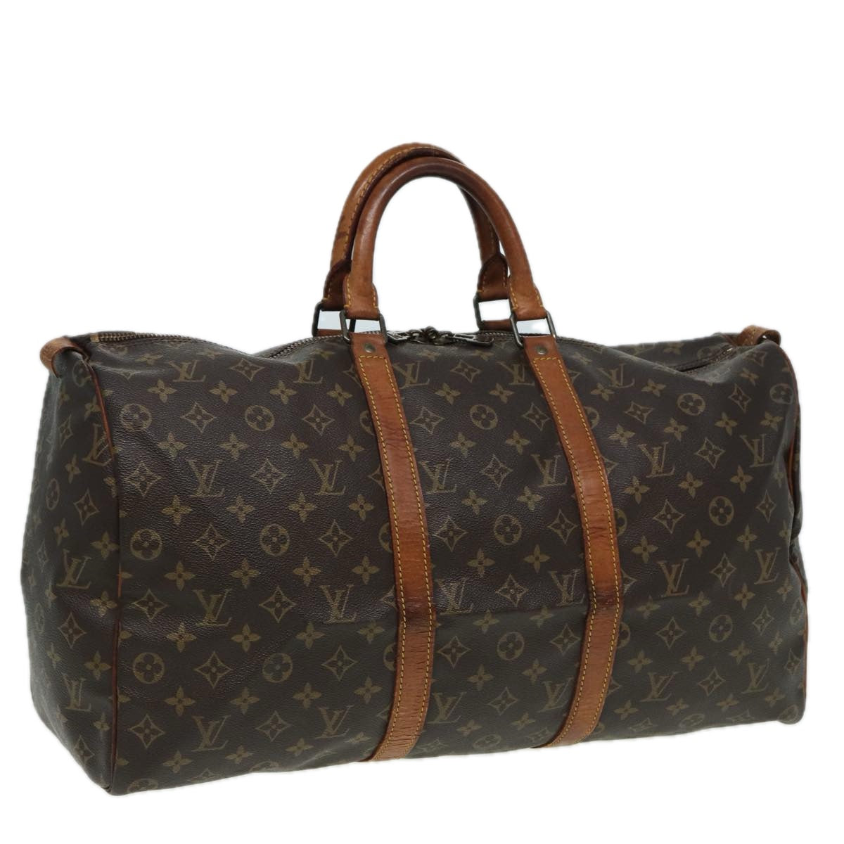 LOUIS VUITTON Monogram Keepall 50 Boston Bag M41426 LV 84066