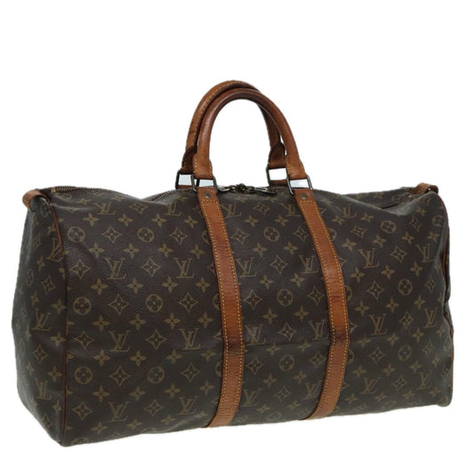 LOUIS VUITTON Monogram Keepall 50 Boston Bag M41426 LV 84066