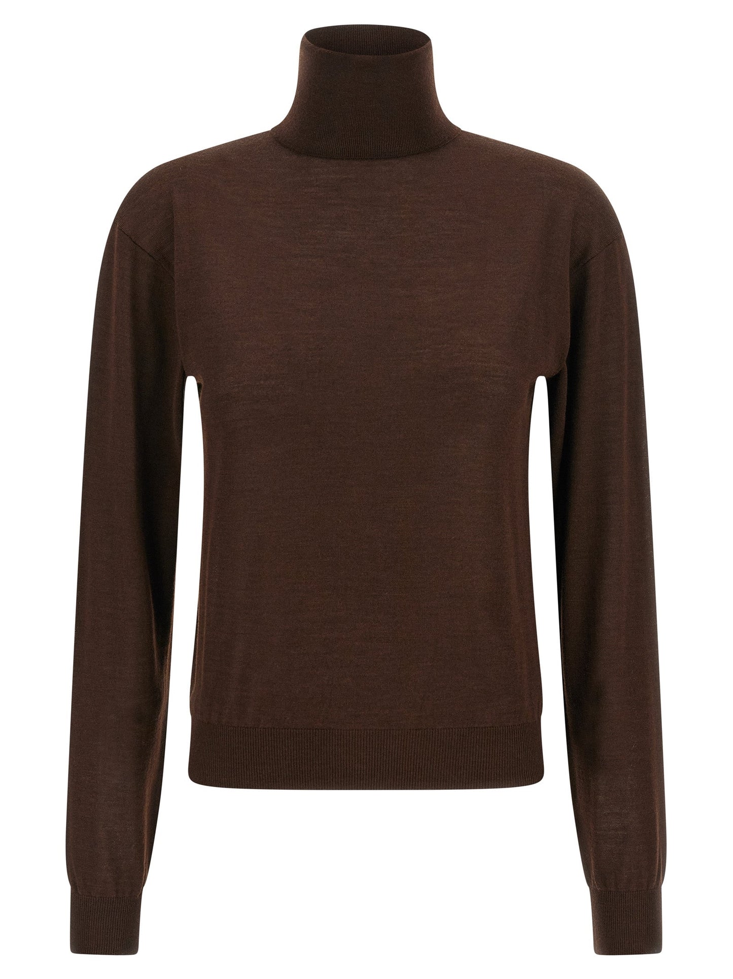 Saint Laurent Women Turtleneck Sweater Dropped Shoulders