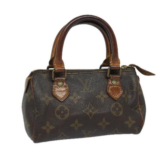 LOUIS VUITTON Monogram Mini Speedy Hand Bag M41534 LV 84084