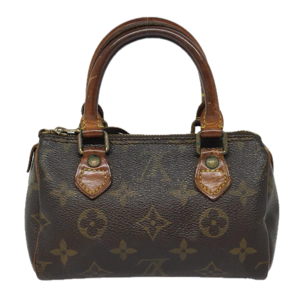 LOUIS VUITTON Monogram Mini Speedy Hand Bag M41534 LV 84084