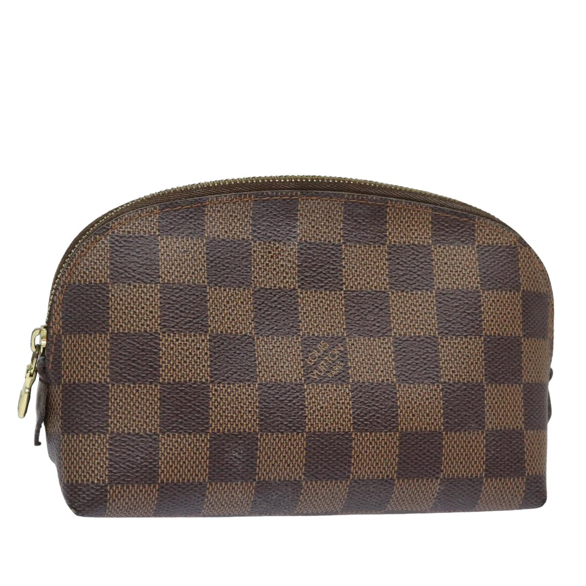 LOUIS VUITTON Damier Ebene Pochette Cosmetic PM Pouch N47516 LV 84089
