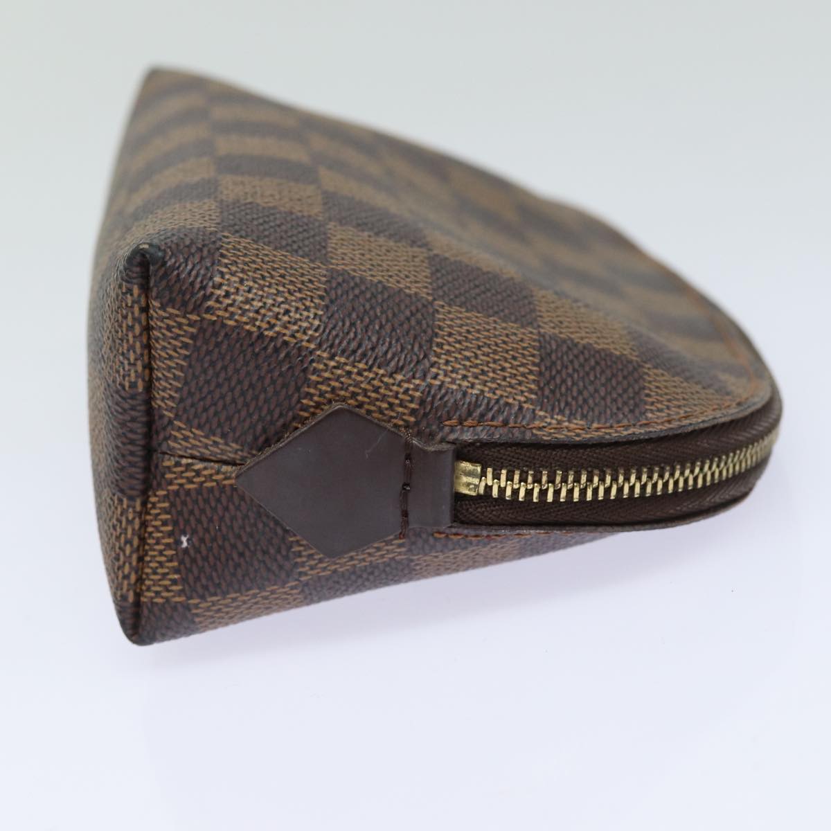 LOUIS VUITTON Damier Ebene Pochette Cosmetic PM Pouch N47516 LV 84089