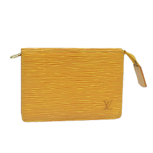 LOUIS VUITTON Epi Poche Toilette 15 Pouch Yellow LV 84125