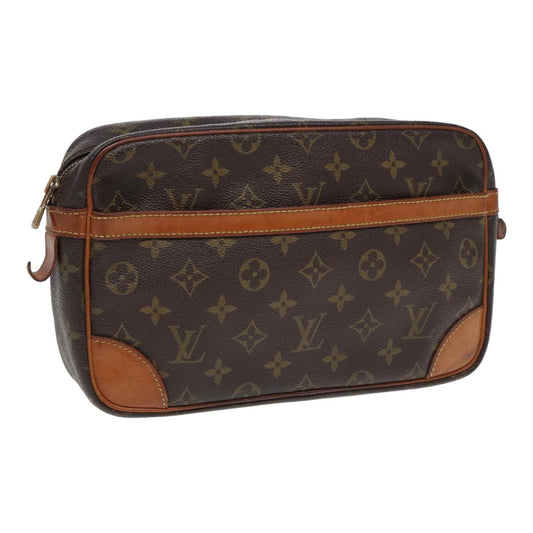 LOUIS VUITTON Monogram Compiegne 28 Clutch Bag M51845 LV 84142
