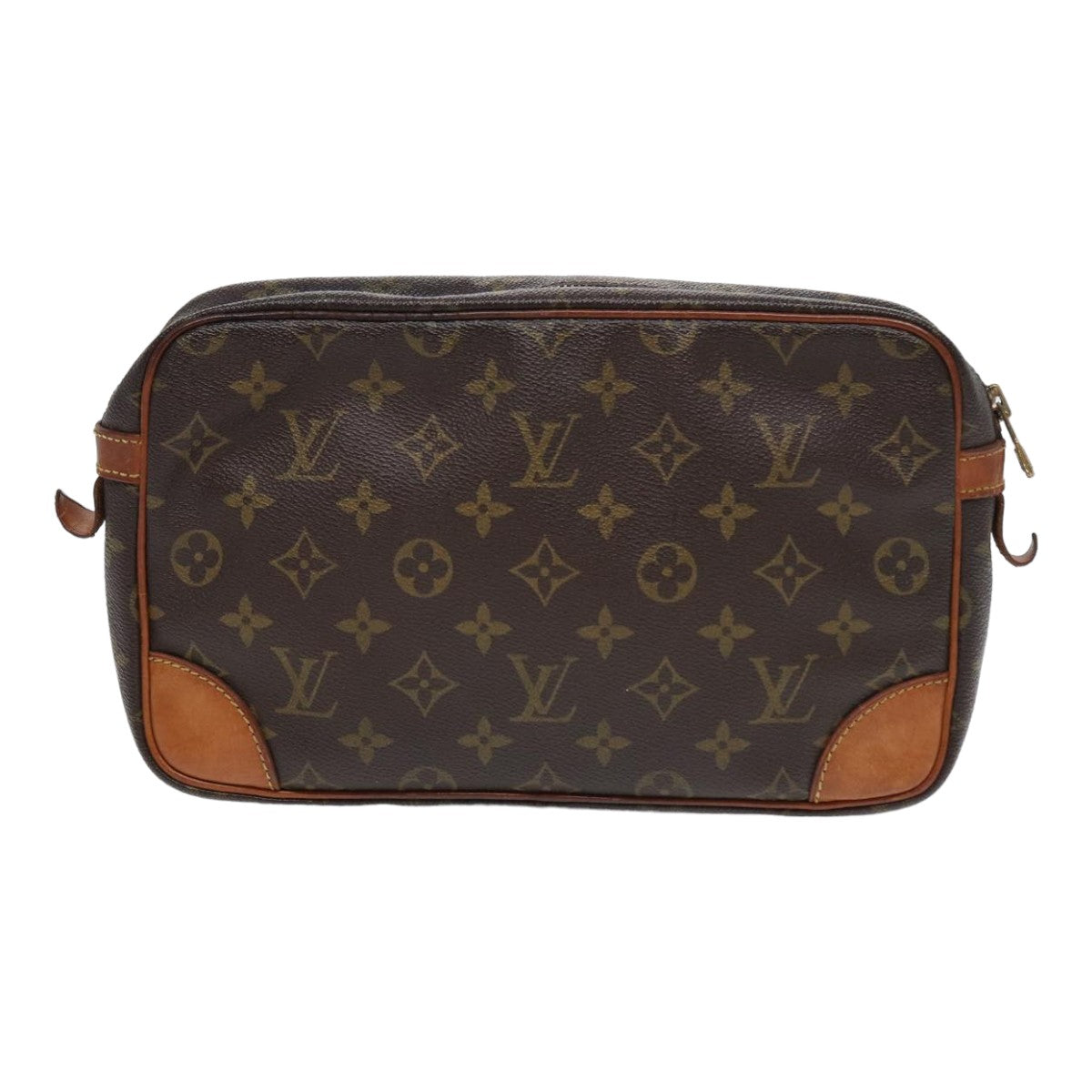 LOUIS VUITTON Monogram Compiegne 28 Clutch Bag M51845 LV 84142