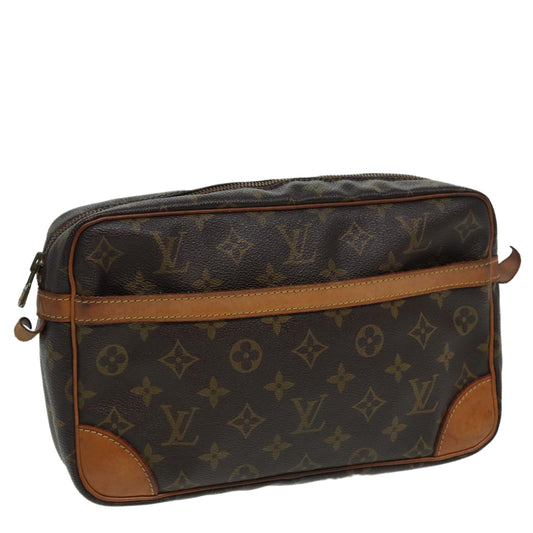 LOUIS VUITTON Monogram Compiegne 28 Clutch Bag M51845 LV 84143