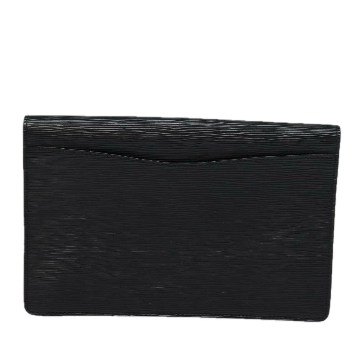 LOUIS VUITTON Epi Montaigne 27 Clutch Bag Black M52652 LV 84158