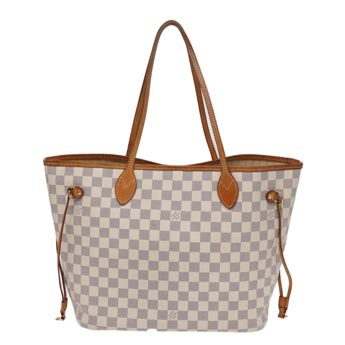 LOUIS VUITTON Damier Azur Neverfull MM Tote Bag N41605 LV 84162