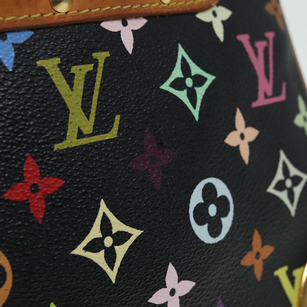 LOUIS VUITTON Monogram Multicolor Boulogne Shoulder Bag Black M92638 84165