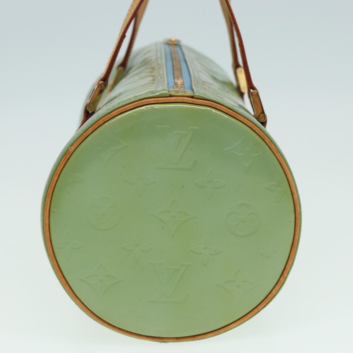 LOUIS VUITTON Monogram Vernis Bedford Hand Bag Baby Blue M91007 LV 84173