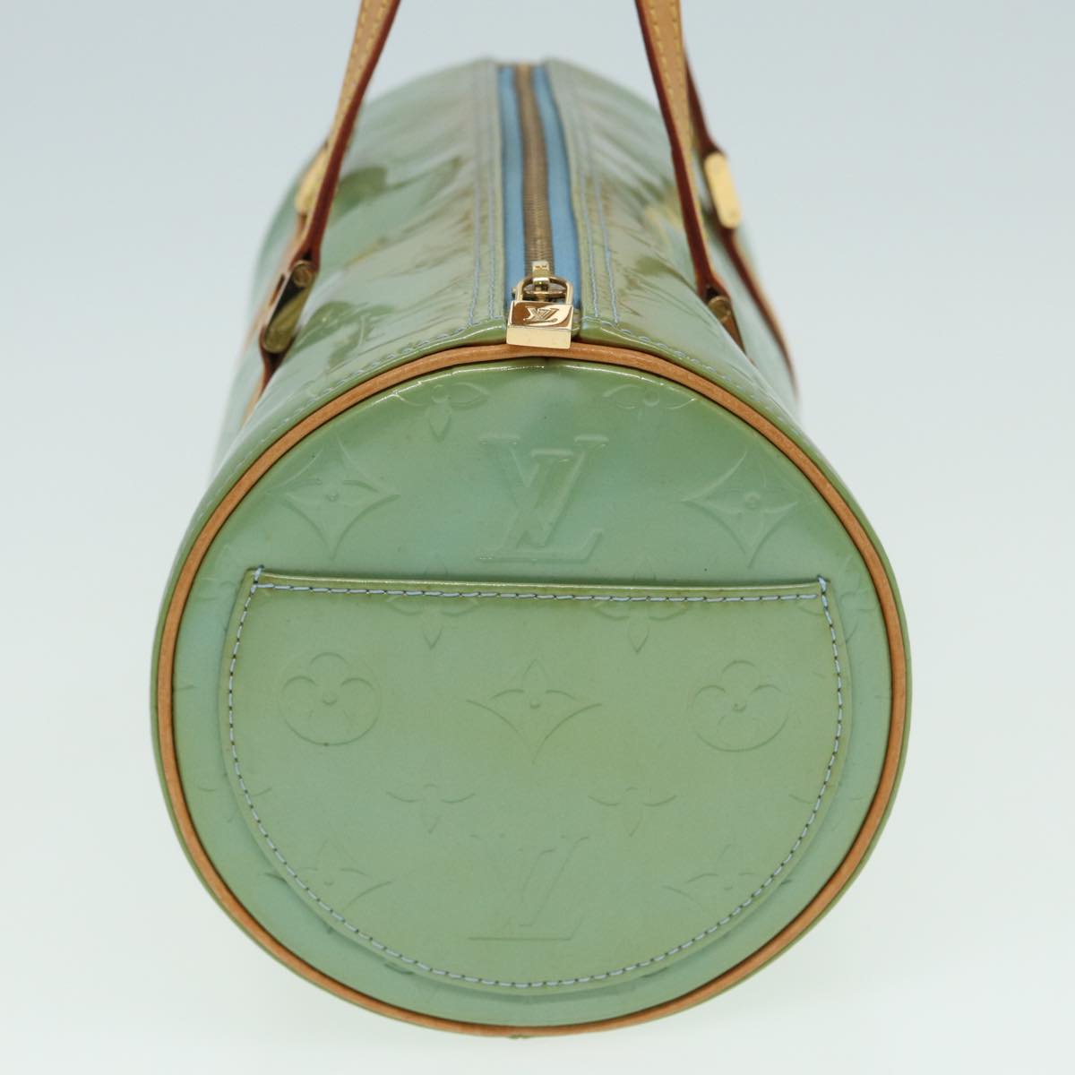 LOUIS VUITTON Monogram Vernis Bedford Hand Bag Baby Blue M91007 LV 84173